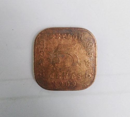 Ceylon Five Cent 1909